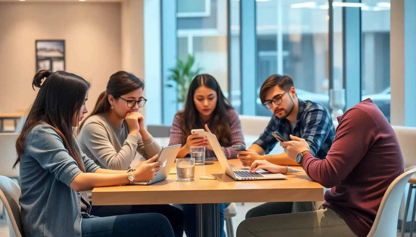 A classroom setting where students are participating in a lesson about AI literacy, emphasizing the importance of preparing for an AIdriven future