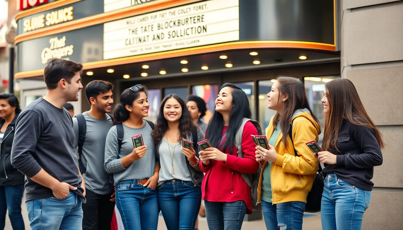 A vibrant TikTok video showcasing a popular movie scene, with Gen Z viewers engaging through comments and shares