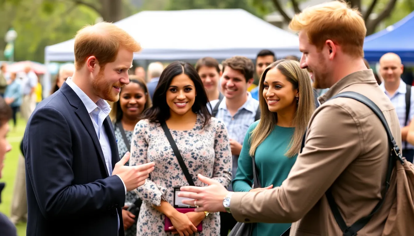 The couple arriving at a public engagement, attracting significant media attention and highlighting the impact of their celebrity status on local tourism and businesses