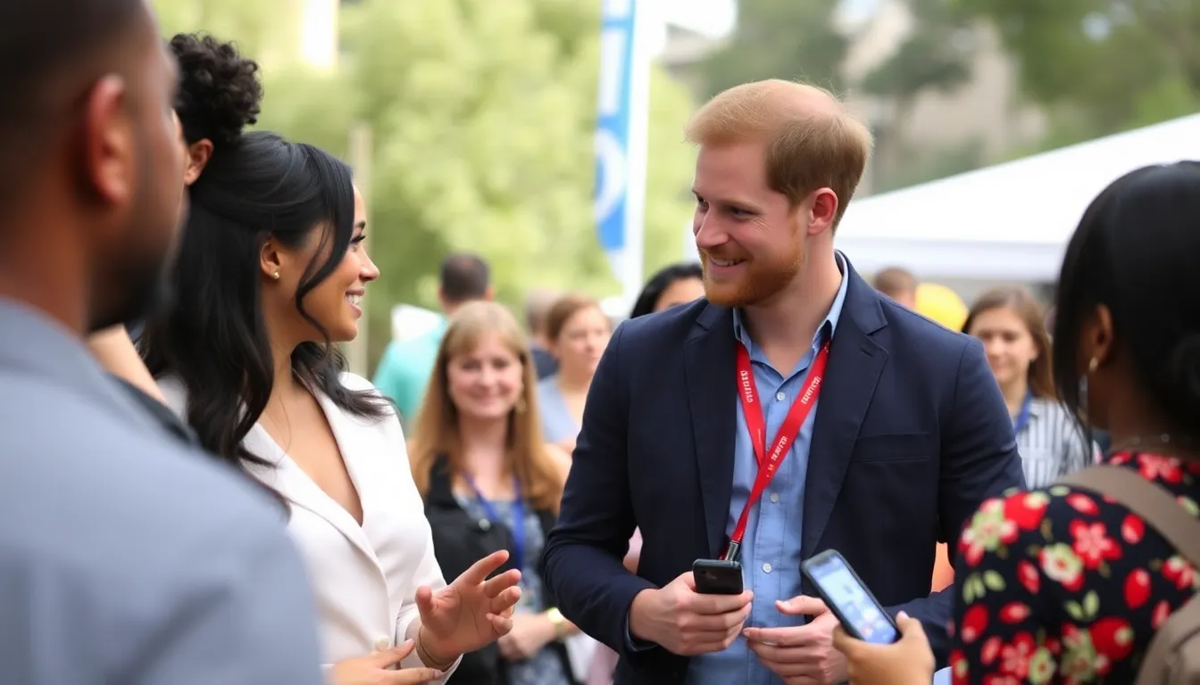 The couple meeting with local charities and community leaders, fostering collaborations that align with their advocacy values during their visit to Australia
