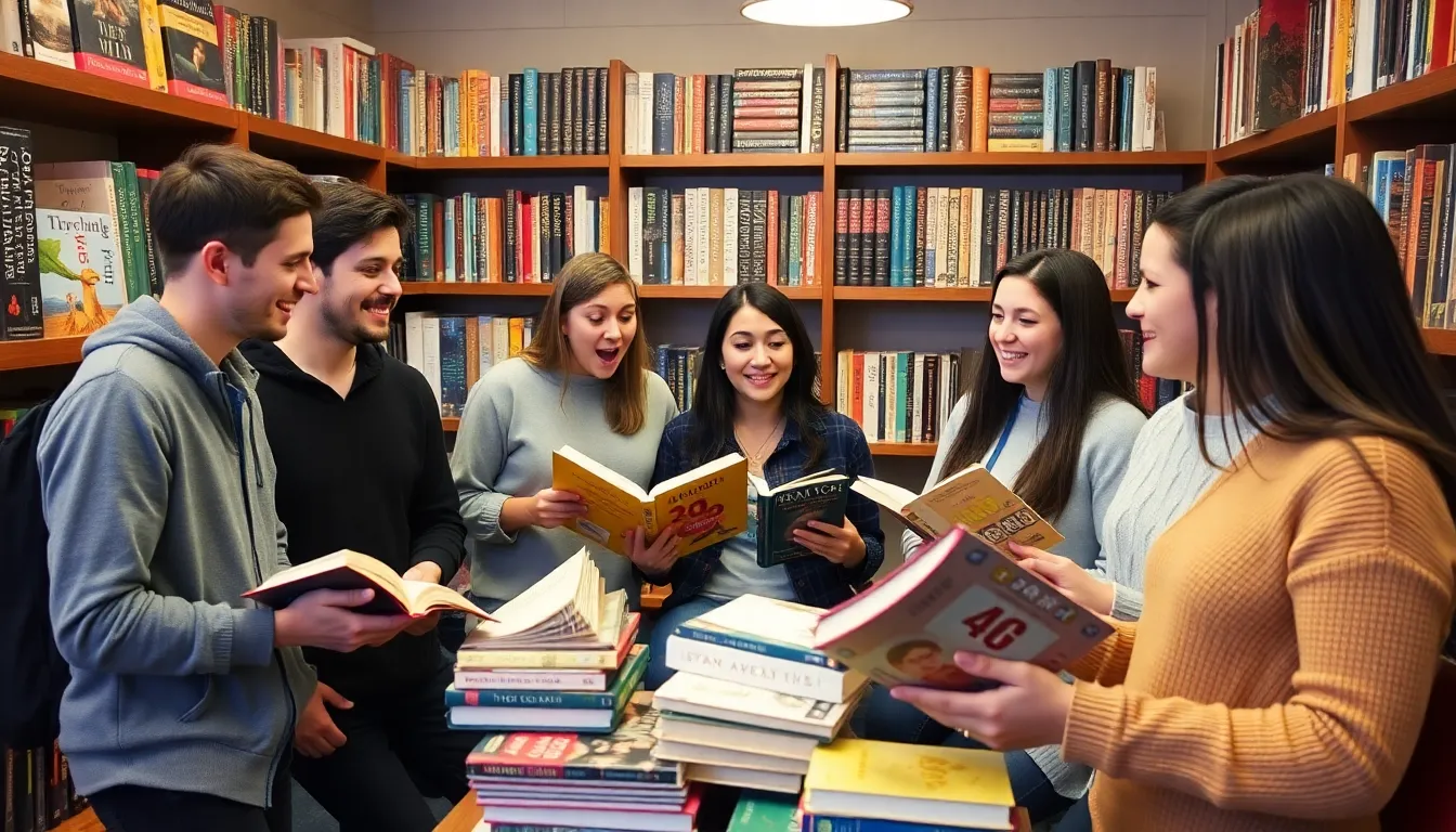 An author celebrating a sudden surge in book sales, inspired by viral trends on TikTok, as they interact with fans during a virtual book signing event