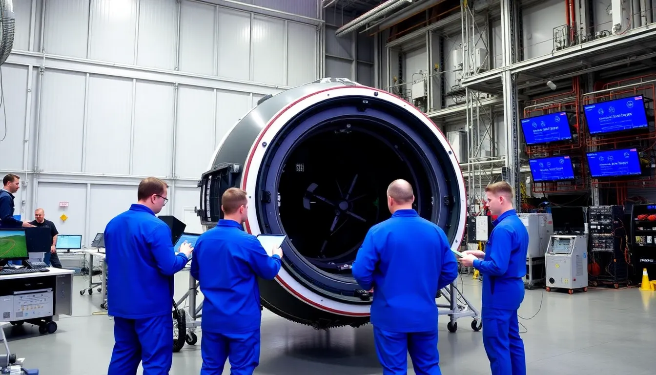 Engineers conduct system checks on the Orion spacecraft at Kennedy Space Center as preparations for the Artemis II mission progress.