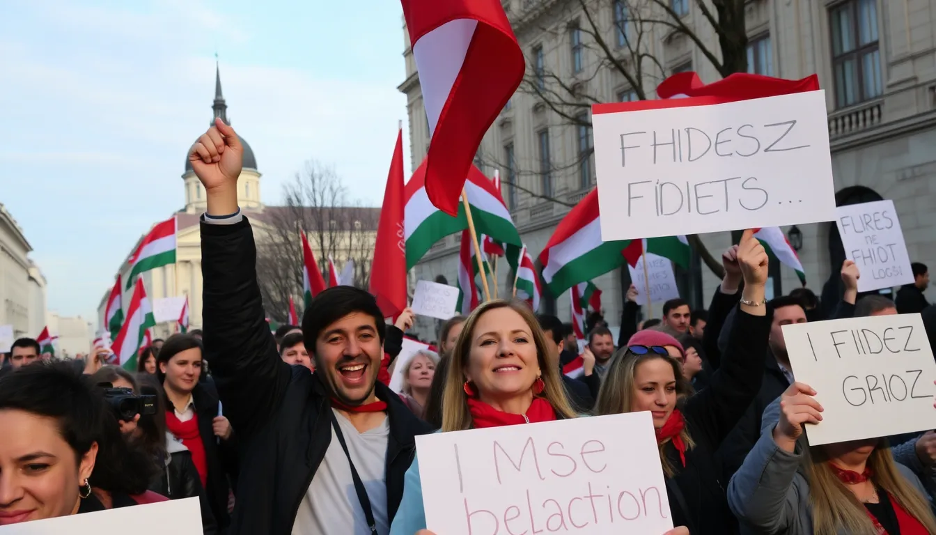 Supporters of the former ruling party, Fidesz, displaying signs of disillusionment and uncertainty about their political future in a rural community