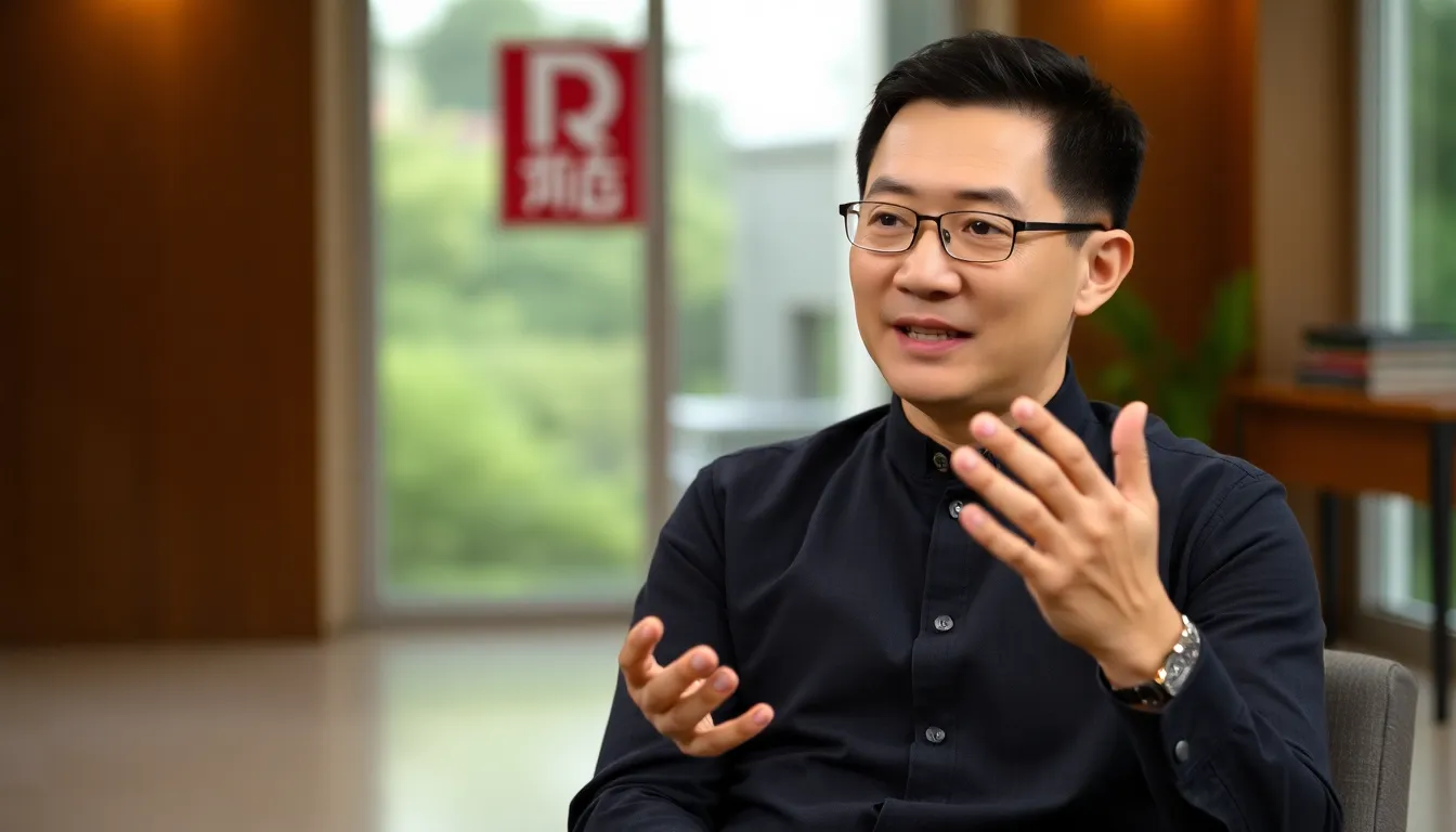 Jet Li speaks during an interview, passionately discussing the significance of punctuality in both personal and professional life.