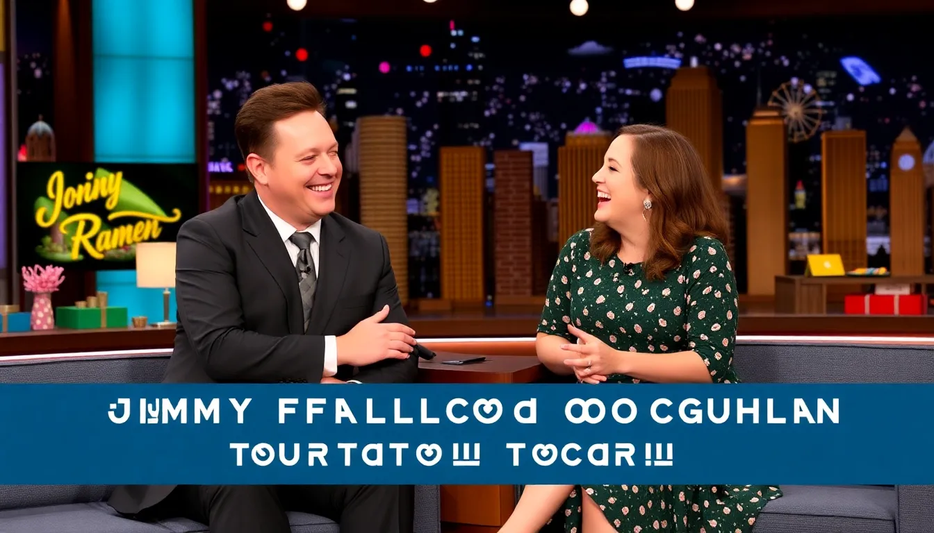 The duo engages in a lively sketch, blending American and British humor while entertaining the audience with their unique styles