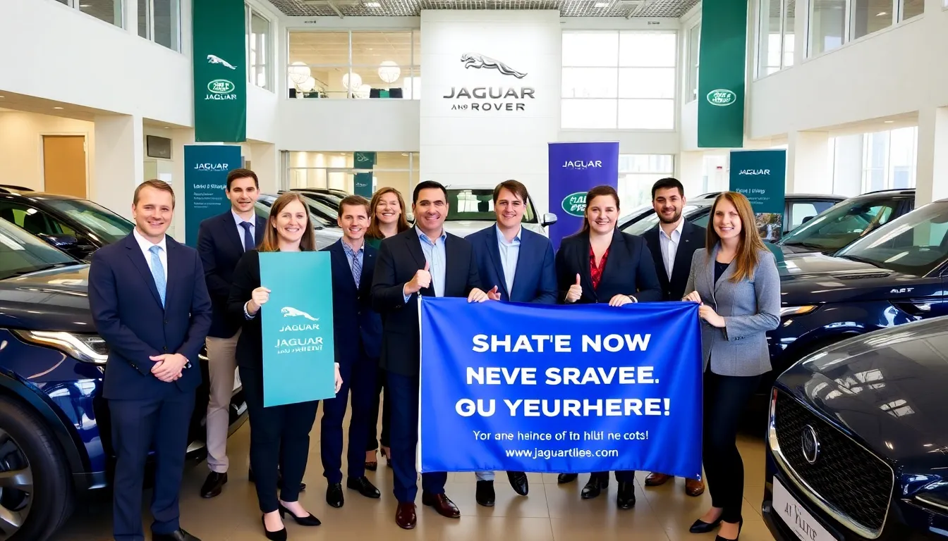 A busy JLR production facility, showcasing workers diligently assembling vehicles as the company resumes operations following the cyber incident