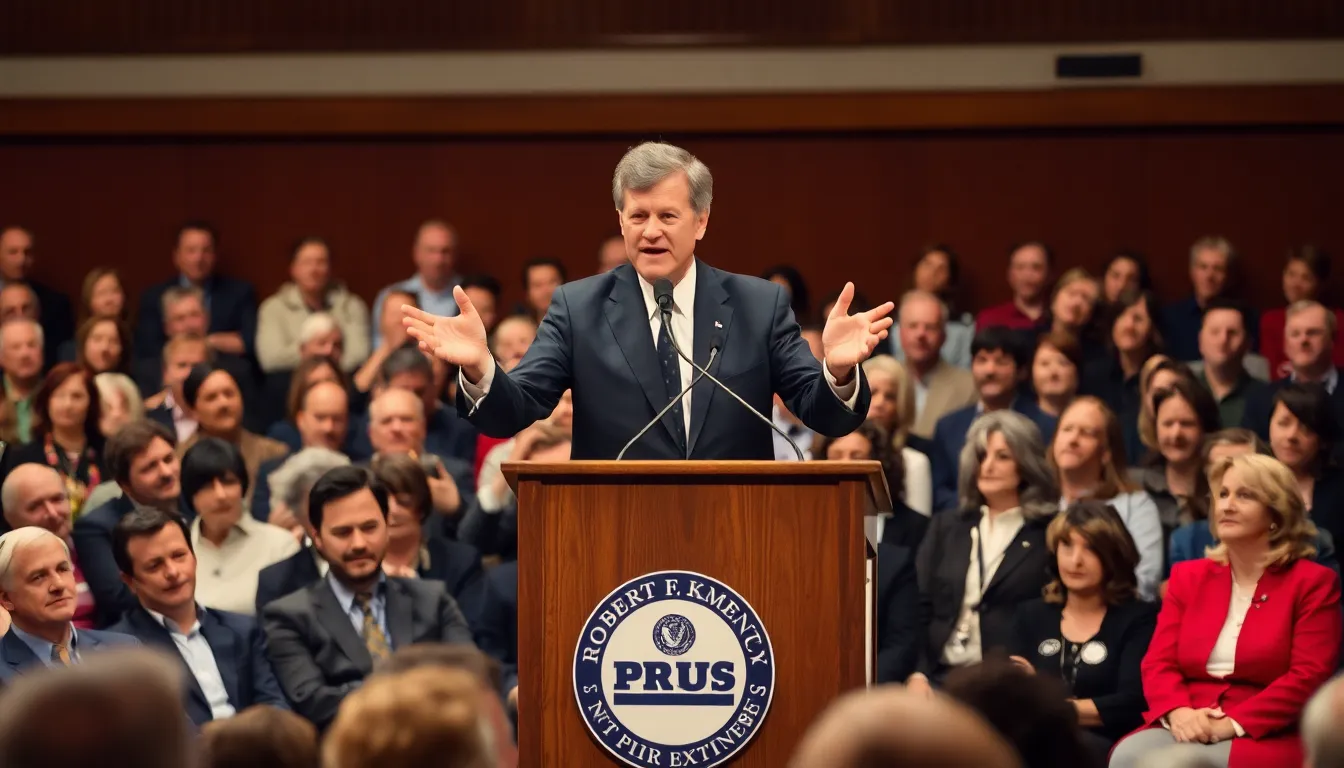 Kennedy engaging with constituents, balancing moments of assertiveness with expressions of humility in response to criticisms of his independent candidacy