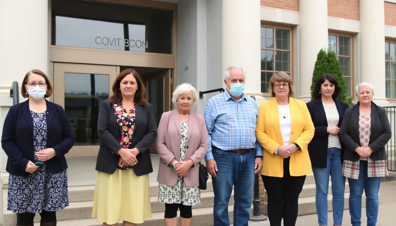 Healthcare professionals discussing the systemic failures that contributed to the crisis, advocating for reforms to improve future healthcare responses