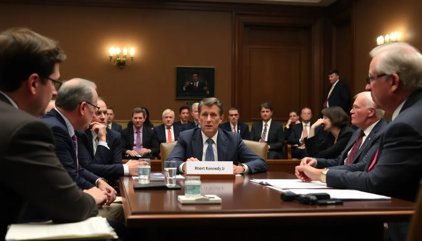 The atmosphere in the hearing room reflects the tension between public health advocates and supporters of RFK Jr.'s shifting focus on broader political issues
