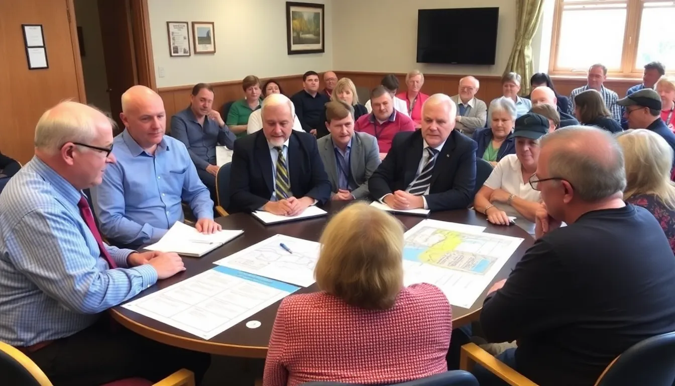 Community members participating in a consultation event, sharing their opinions and concerns regarding the longawaited tram project