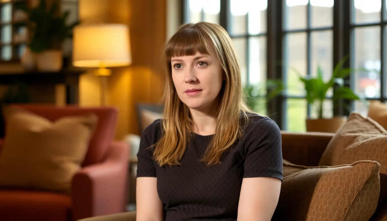 A scene capturing the emotional toll of fame as Lena Dunham navigates strained friendships and personal upheavals in the entertainment industry