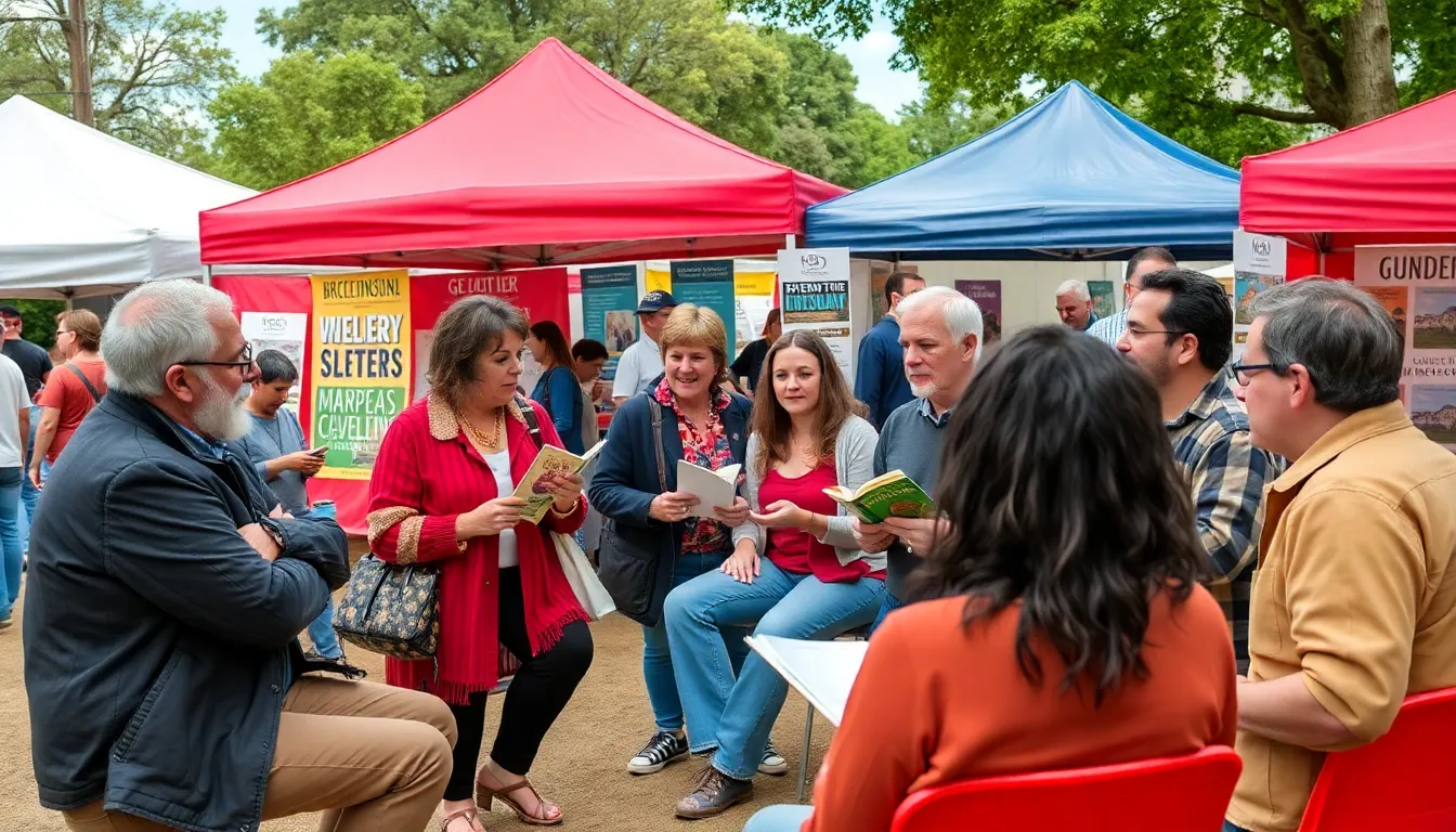 A group of writers and filmmakers gather at a literary festival in 2026, discussing the resurgence of hardboiled detective fiction and its impact on contemporary culture.