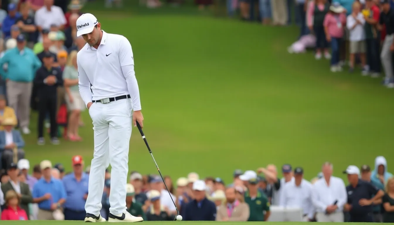 McIlroy inspiring a group of young golfers, emphasizing his role in promoting the game and connecting with the next generation of athletes
