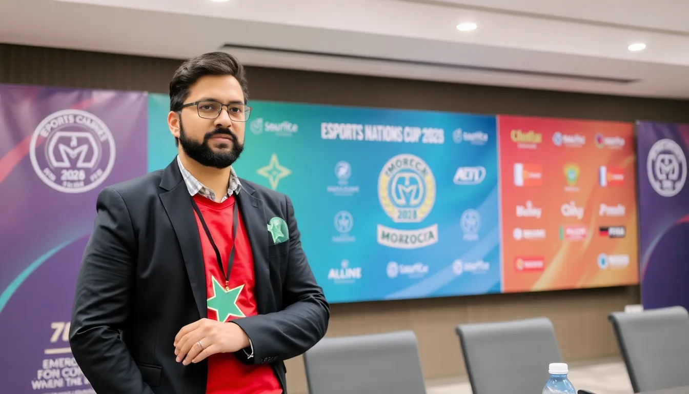 Moroccan gamers competing fiercely in a local tournament, highlighting the country's growing esports scene