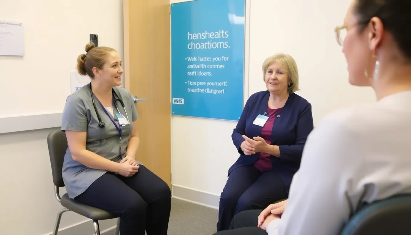 A community health event showcasing resources and information on mental health support for individuals living with diabetes, fostering awareness and engagement