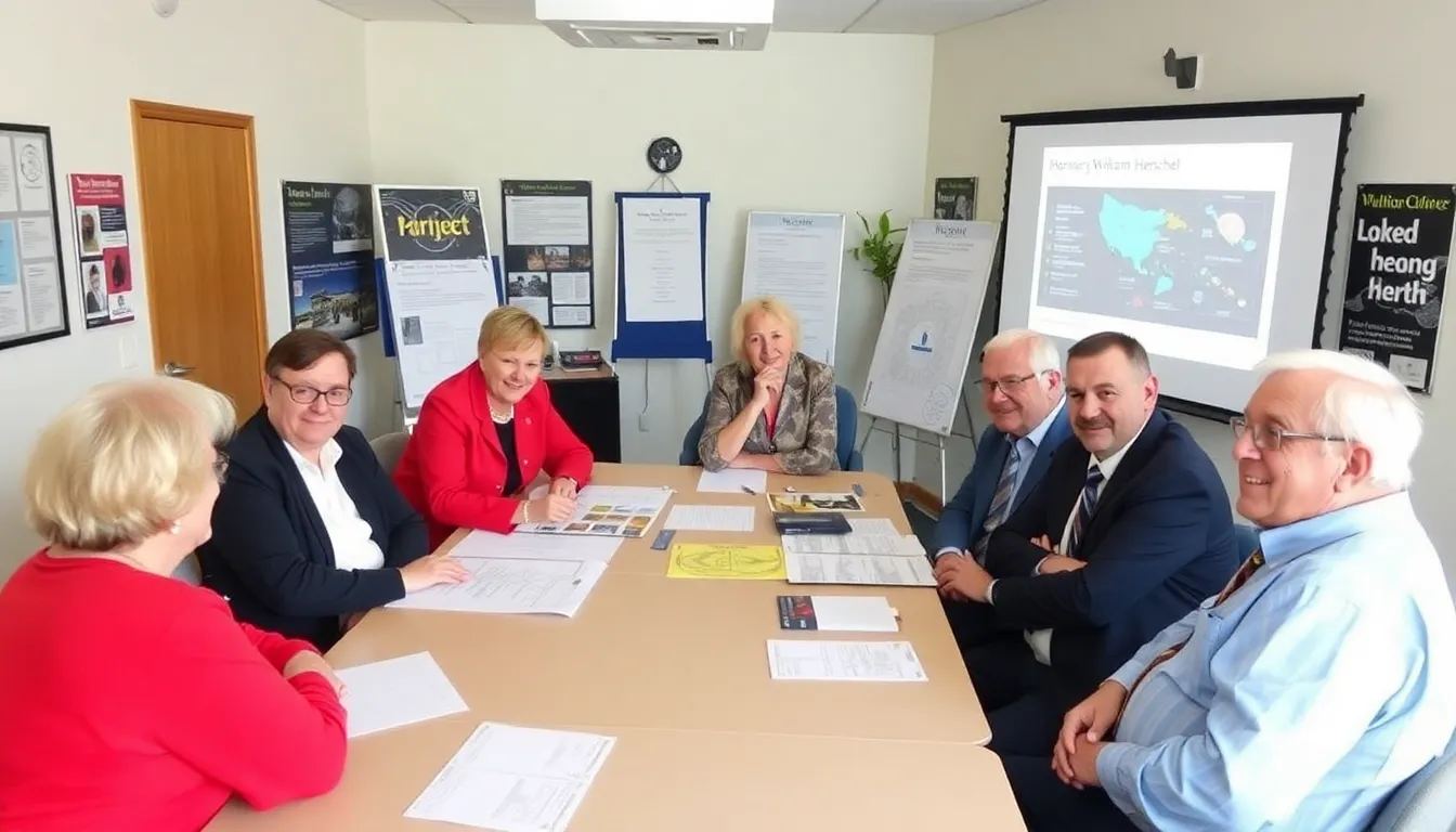 A meeting between museum representatives and educational institutions aimed at developing collaborative programs that promote astronomy in local curriculums