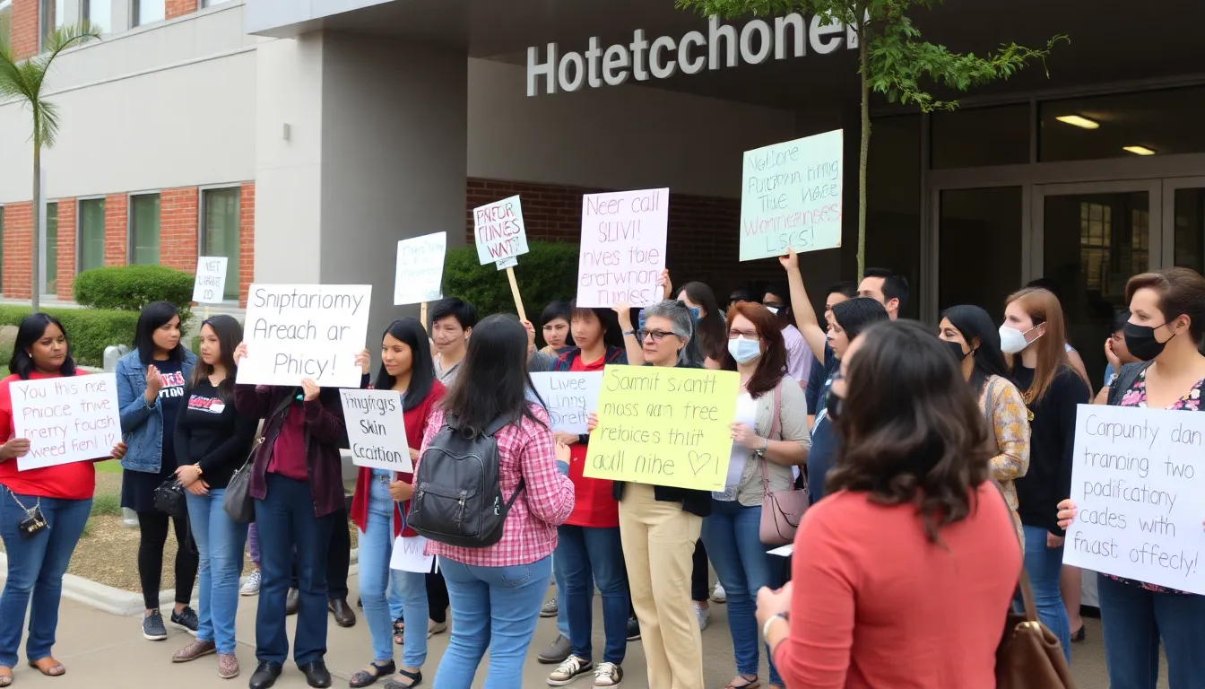 An advocacy group rallying for more research into unidentified skin conditions, emphasizing the importance of listening to patients' voices in medical discussions
