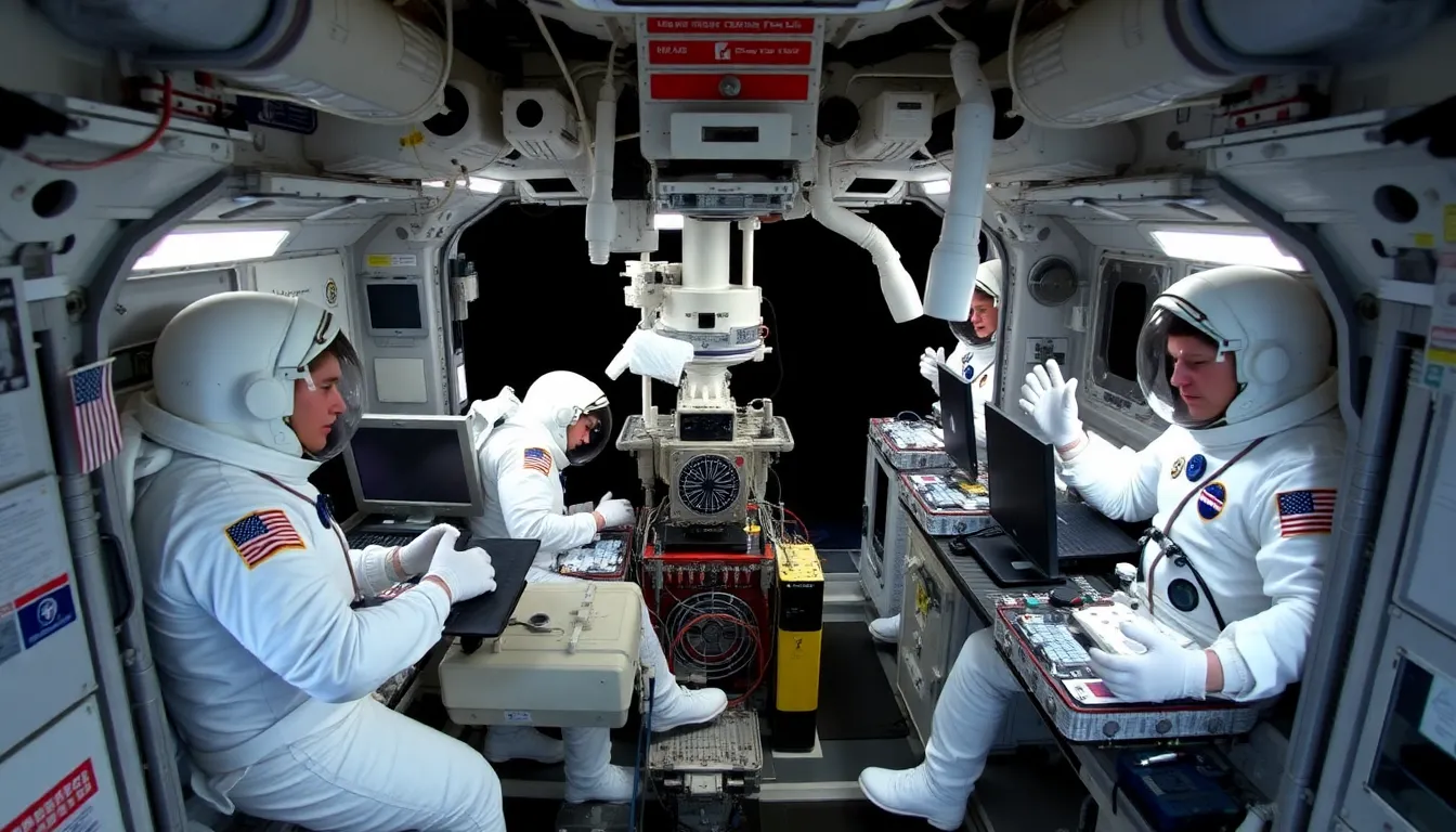 NASA personnel monitor communication systems closely, demonstrating their commitment to restoring contact with astronauts in space