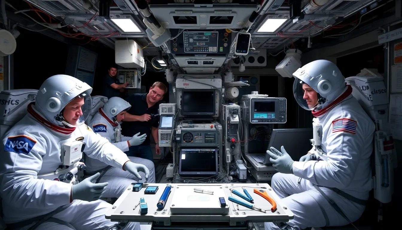 Historical advancements in space communication technology are highlighted, showcasing the evolution from early missions to today's sophisticated systems