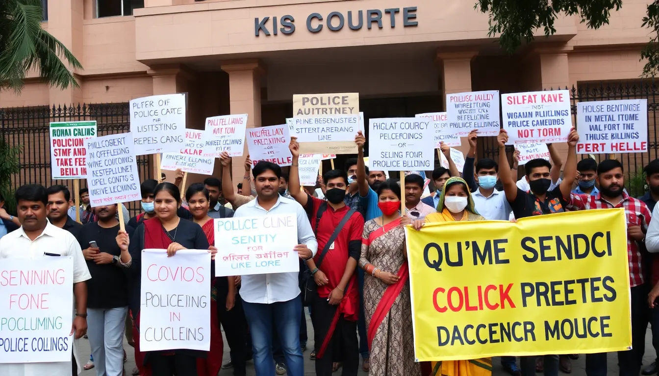 Family members of the victims expressing their relief and emotions following the sentencing of the policemen responsible for the Covid custody killings