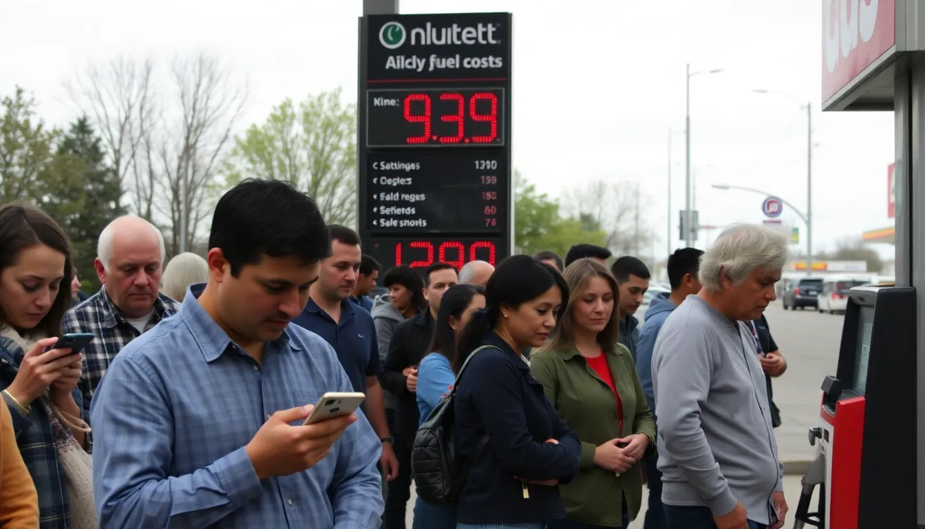 Stock market screens displaying fluctuating oil company shares, reflecting investor reactions to Trump's recent speech on Iran