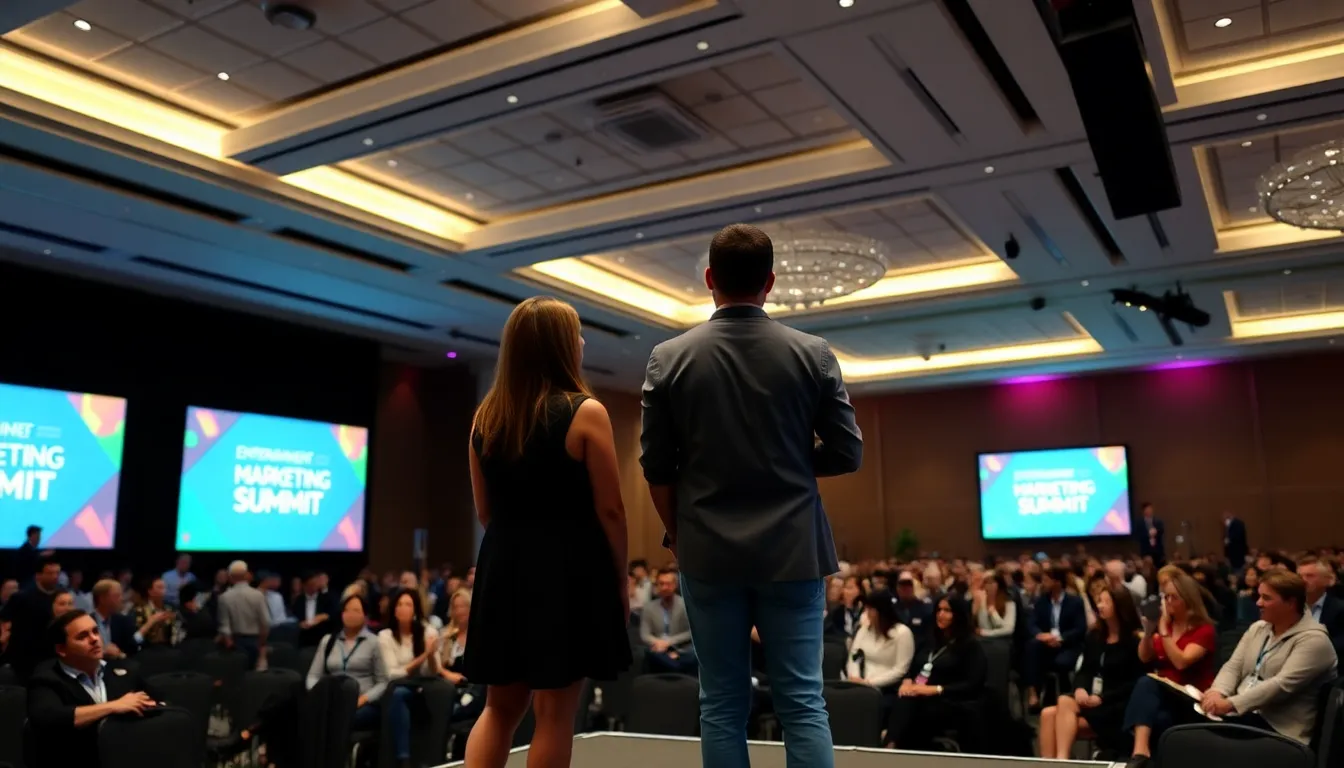 The audience listens attentively as industry leaders share insights on the evolving landscape of media consumption and marketing strategies