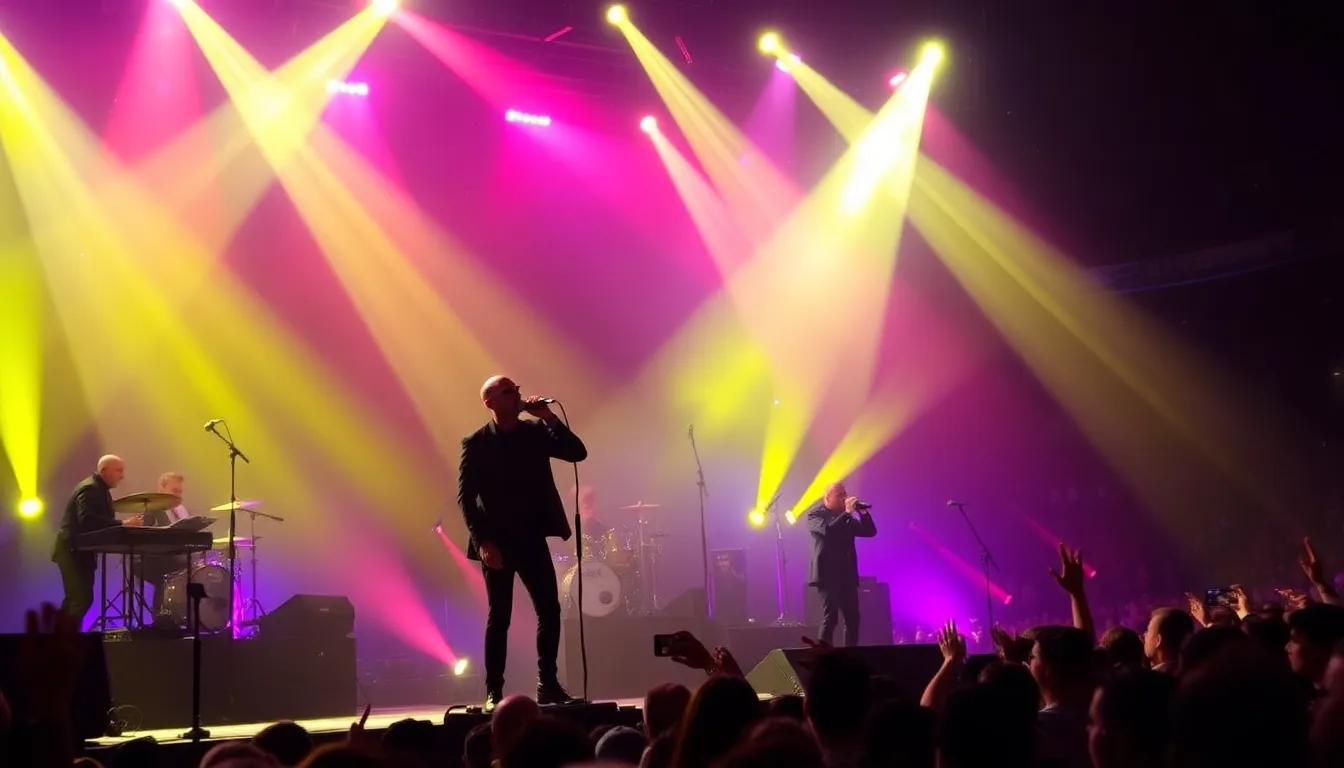 Enthusiastic fans cheer and dance as the duo delivers a unique concert experience, celebrating the hidden gems of their discography