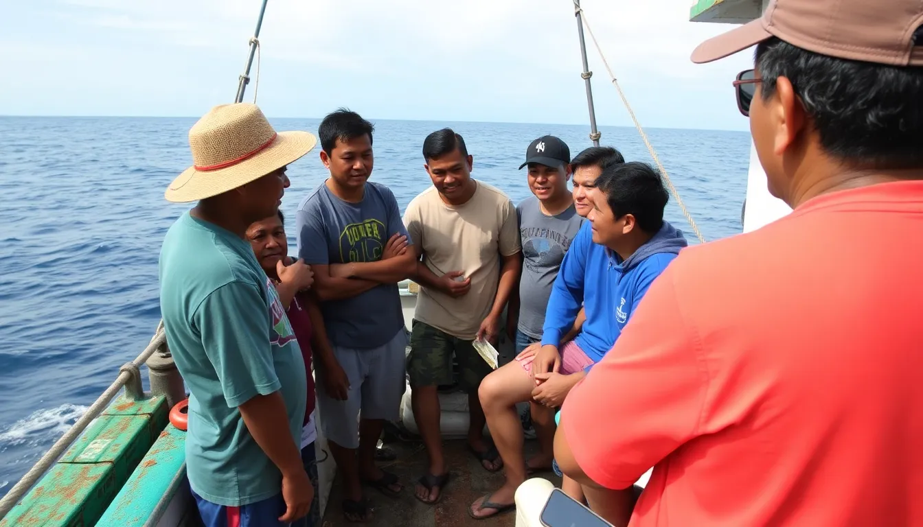 Activists rallying for stronger enforcement of marine protection laws in response to the environmental crisis in the South China Sea
