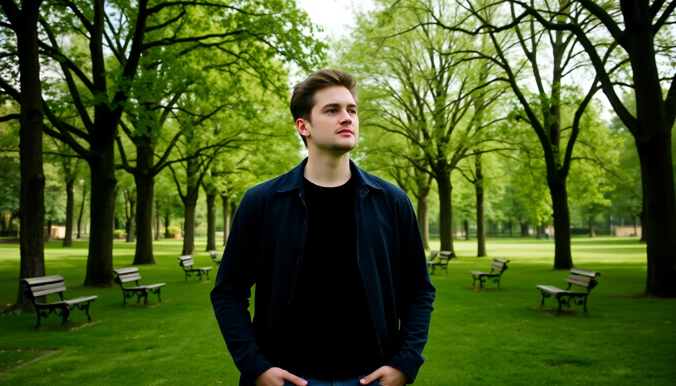 A powerful image of Preston contemplating his journey, representing the duality of fame and the impact it has had on his personal and professional life