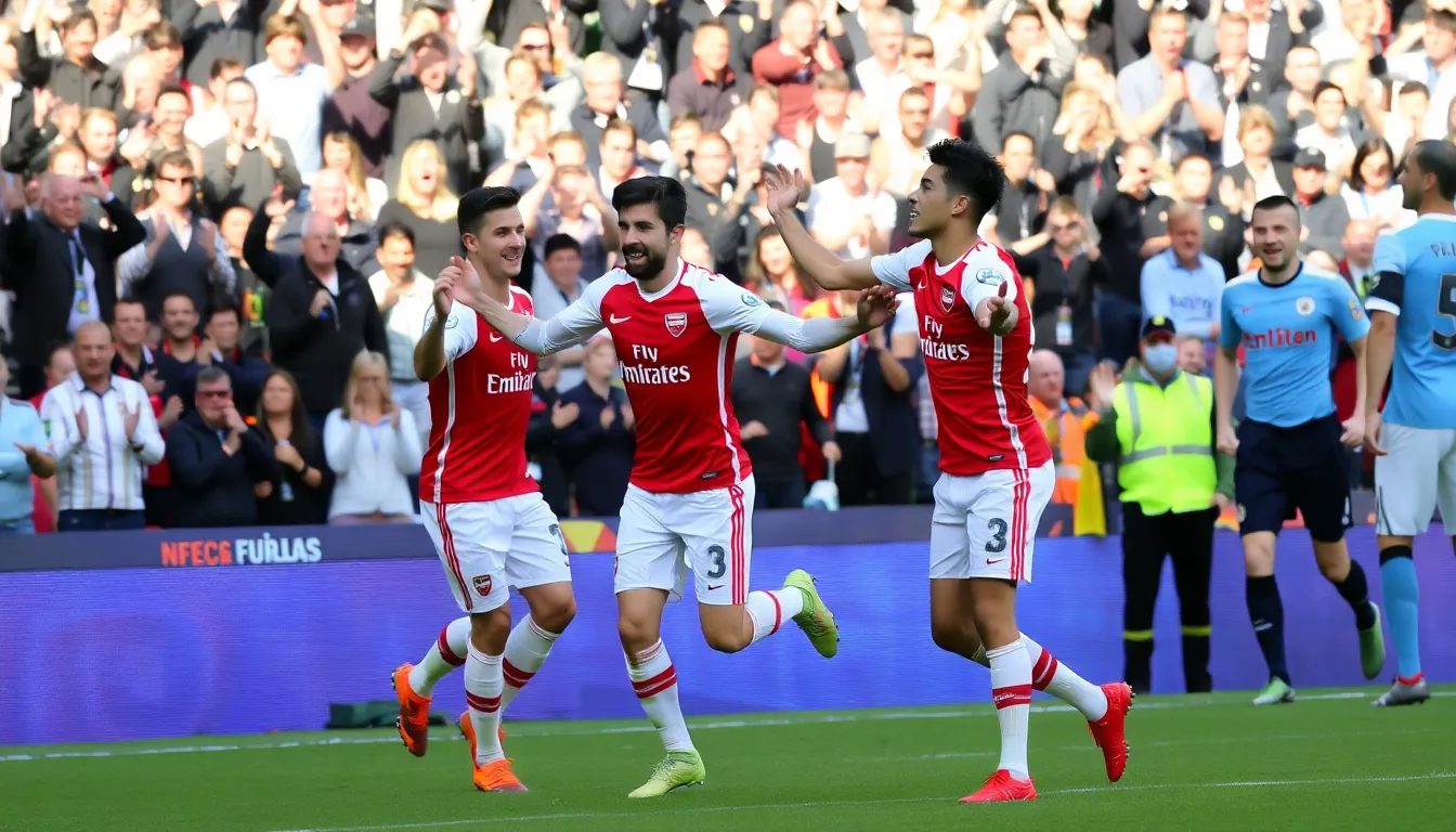 Key players Bukayo Saka and Martin Ødegaard demonstrate their skills on the pitch, driving the team's ambitions forward