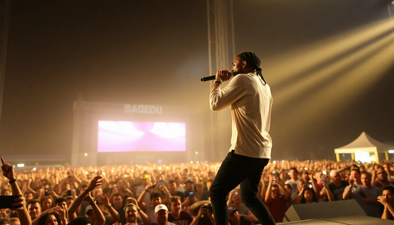 The atmosphere at Coachella is filled with excitement and support for Offset, reflecting the bond between the artist and his dedicated followers