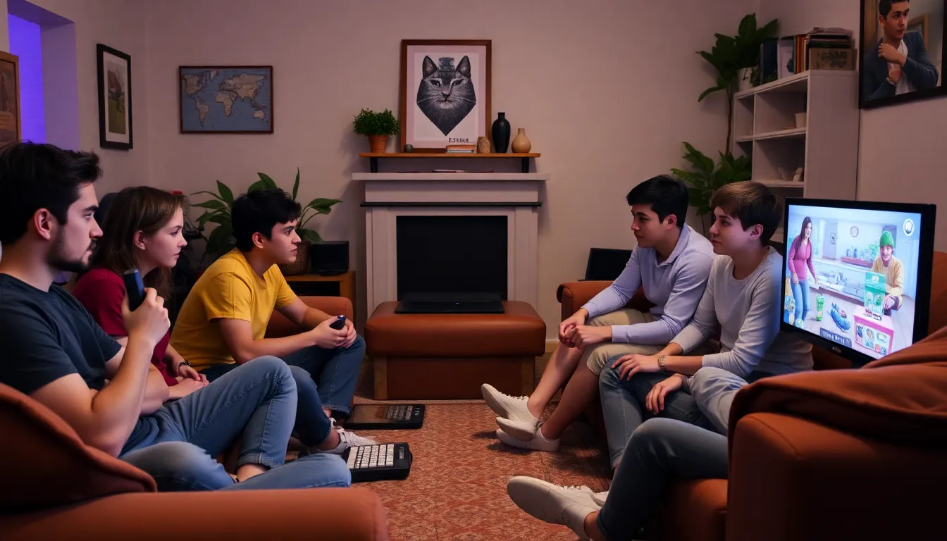 A group of friends sharing their achievements in a poolcleaning game, highlighting the social connections formed through shared gaming experiences