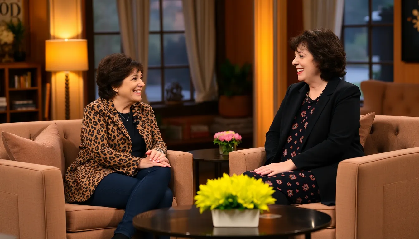A behindthescenes glimpse of Ruby Wax preparing for an interview, surrounded by notes and recording equipment, showcasing her dedication to candid storytelling