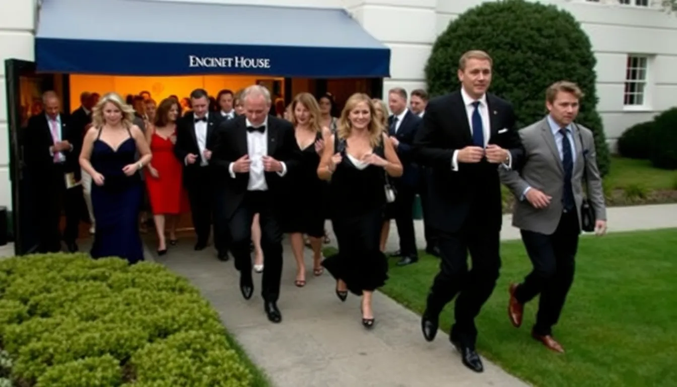 A crowded venue during the Correspondents Dinner, showcasing the mix of journalists, politicians, and celebrities who typically attend this highprofile event
