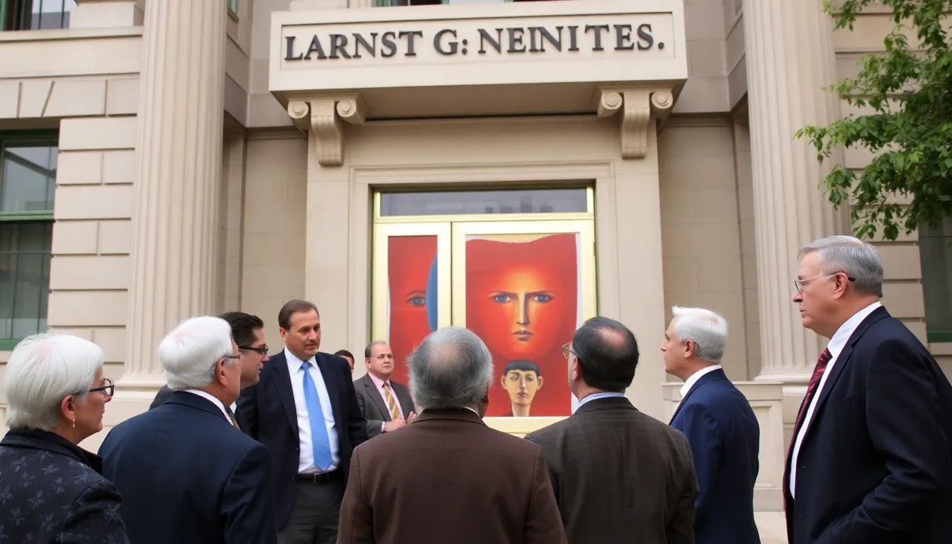 A representative from the Robert Indiana Foundation discussing the importance of protecting the artist's legacy in light of recent legal challenges