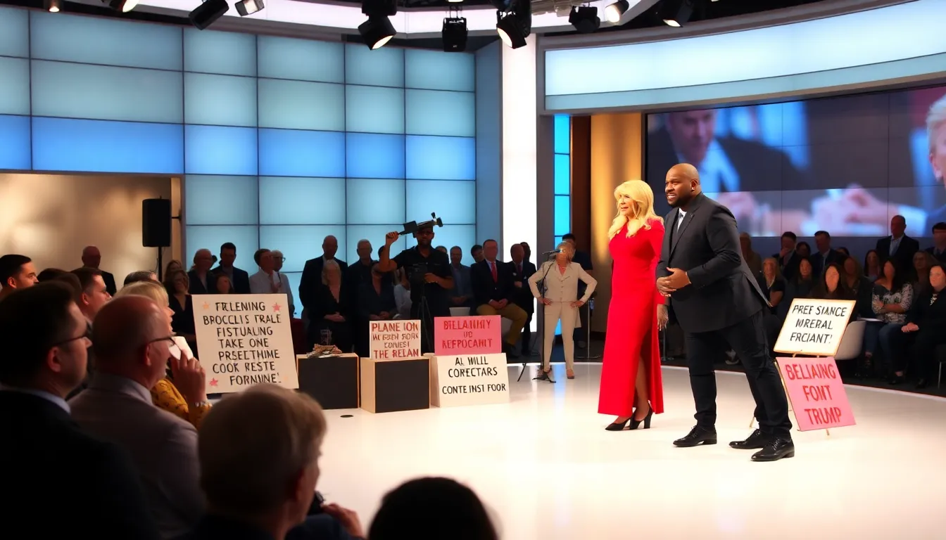 Cast members impersonate Melania Trump and Kanye West in a comedic skit that satirizes recent controversies surrounding their public statements and actions.