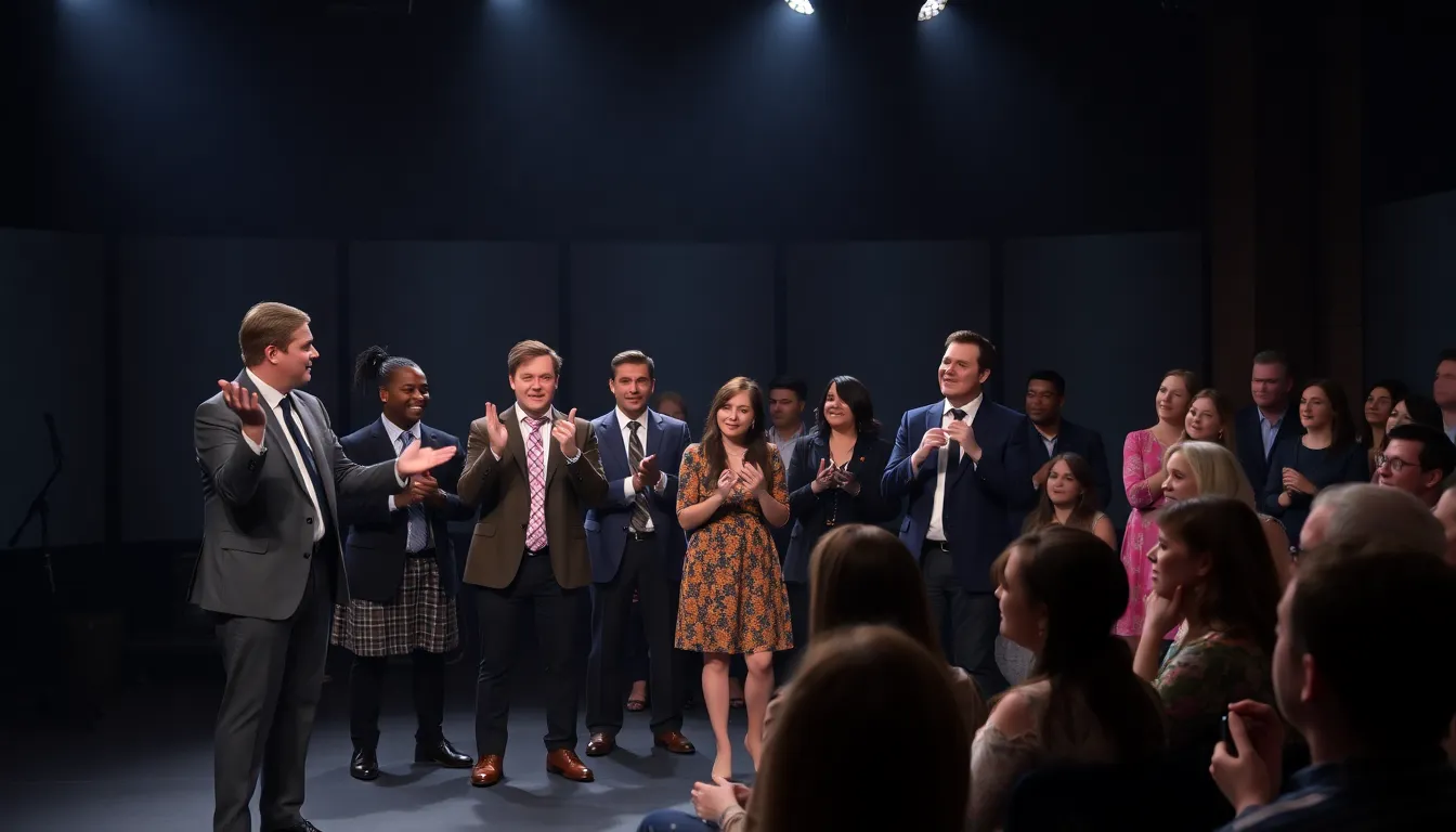 The cast of SNL U.K. delivers a sharp critique of Mark Zuckerberg during the Weekend Update segment, drawing laughter and mixed reactions from the audience.