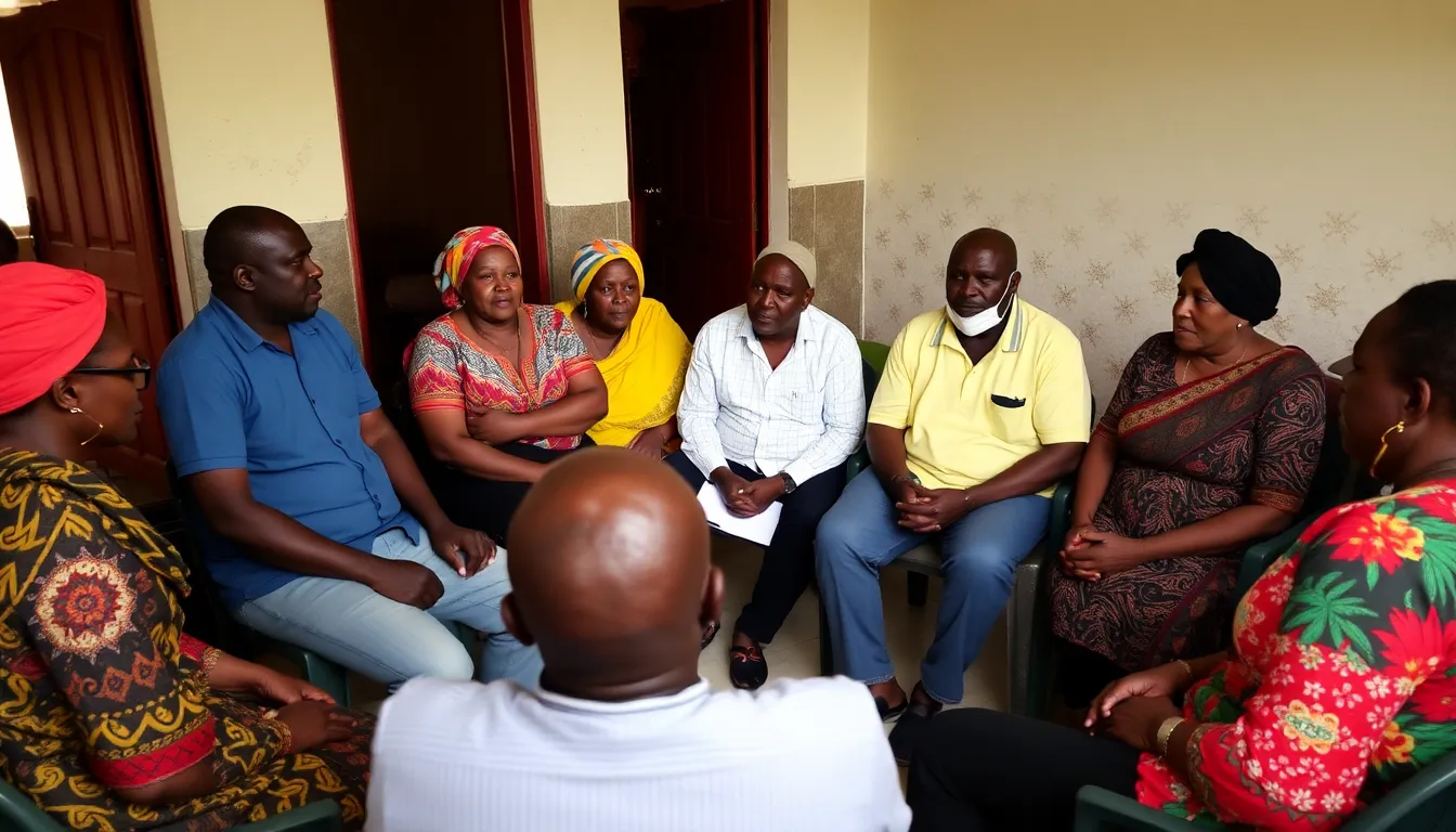 A group of South African expatriates in Ghana expresses concern during a community meeting addressing recent violent attacks on foreigners.