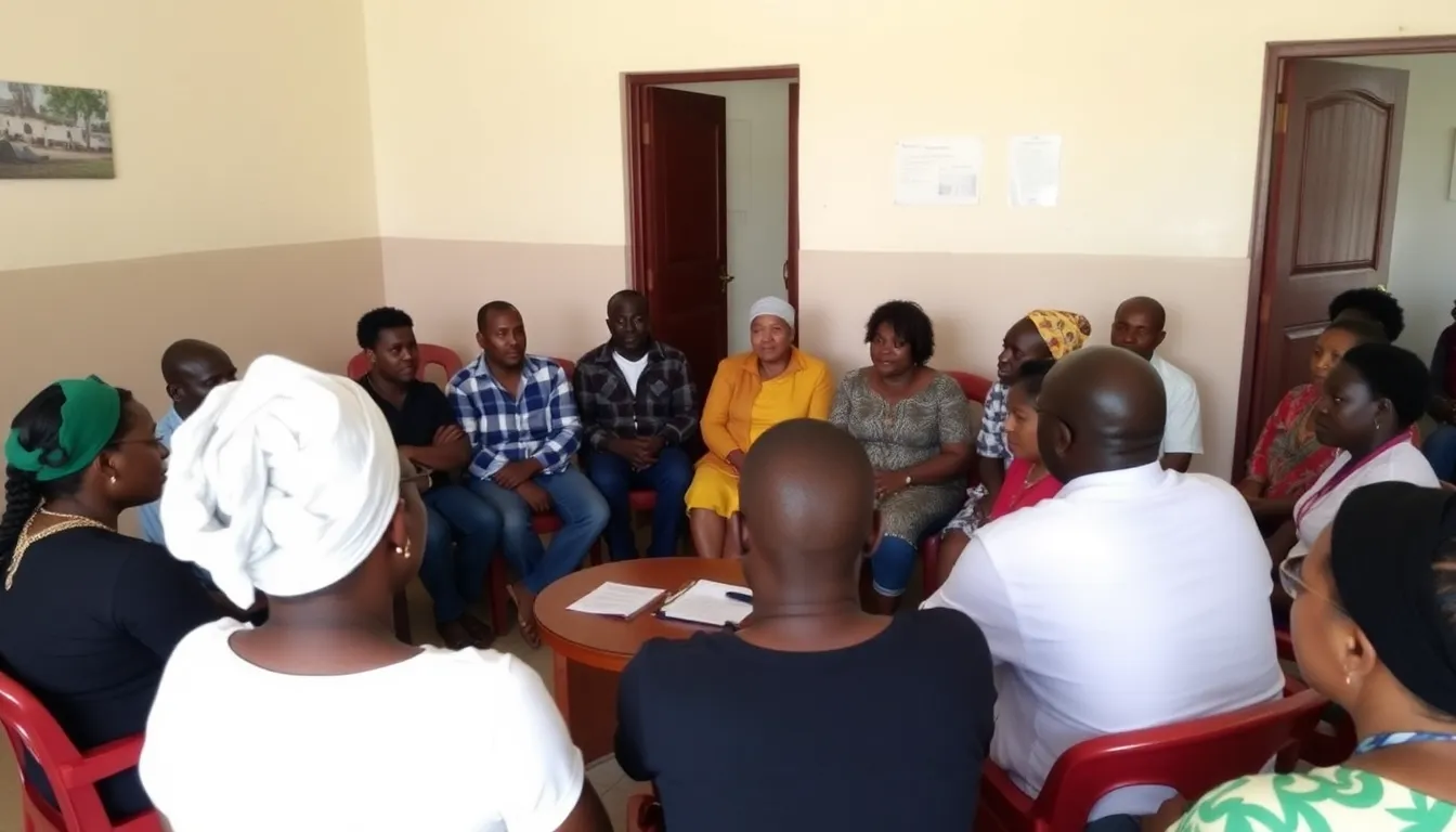 A community gathering in Ghana reflecting on the implications of xenophobic attacks and the need for unity in the face of economic hardships