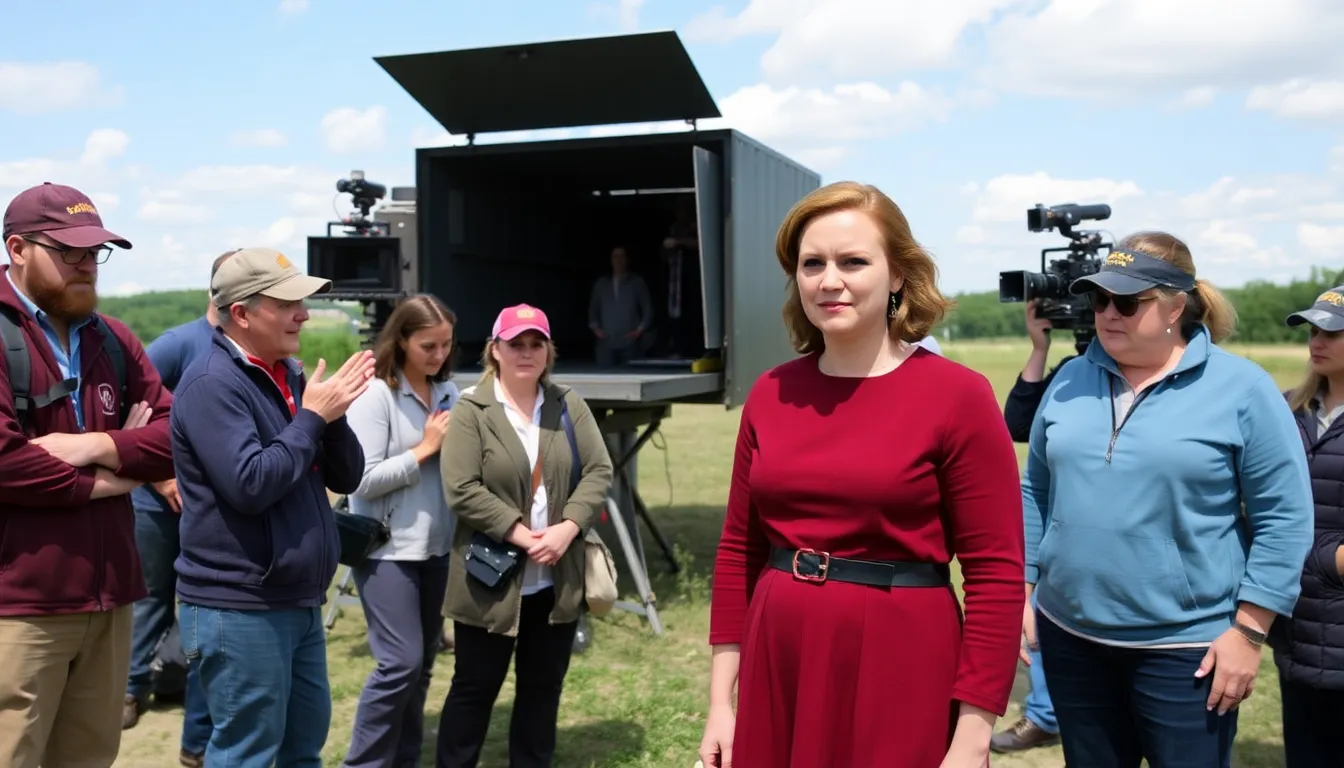 A scene depicting Elisabeth Moss as June Osborne, emphasizing her central role in the narrative of The Handmaid's Tale