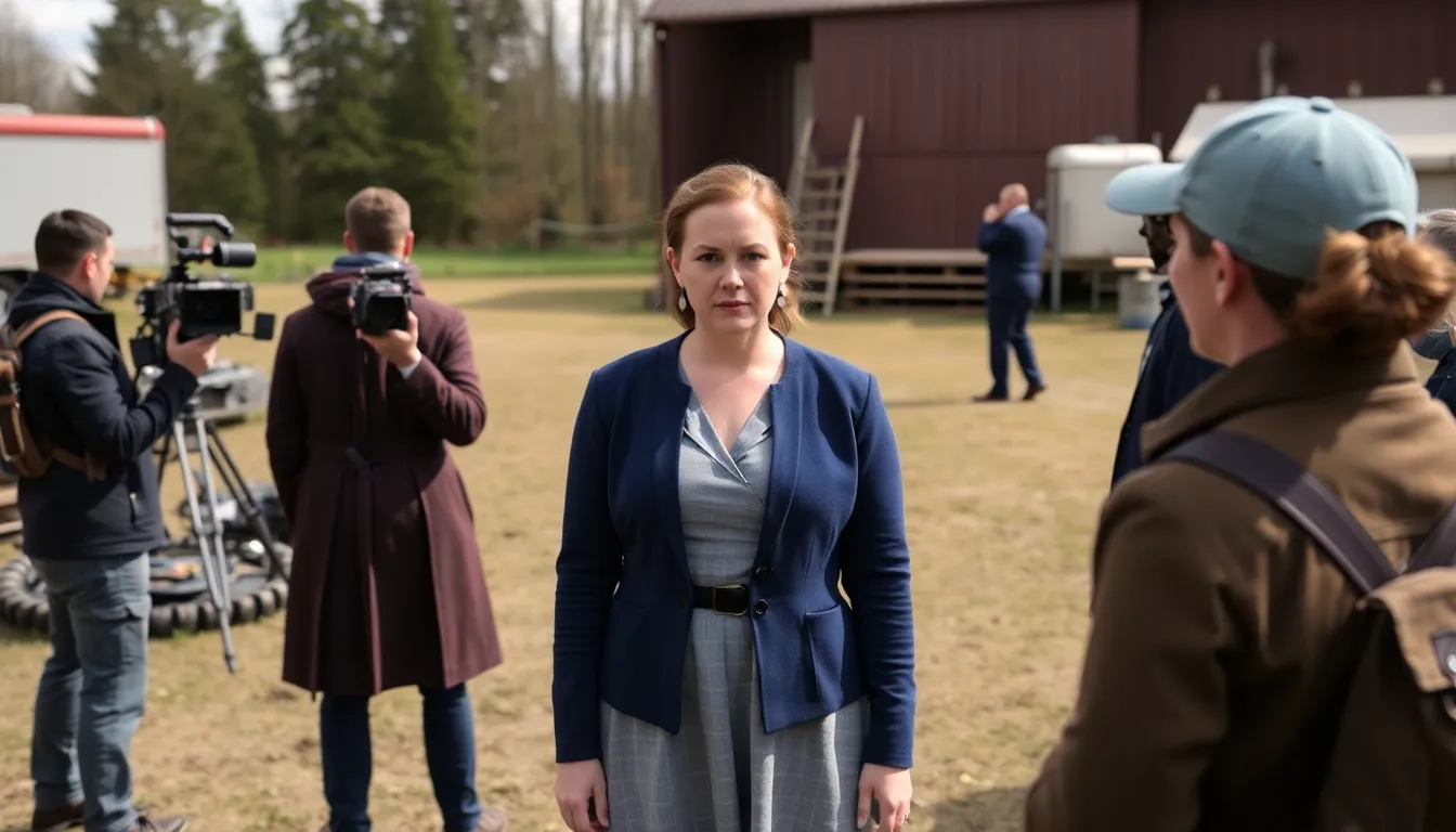 A behindthescenes moment featuring the production team in discussion, reflecting their commitment to deepening the storyline with new material from Atwood's sequel