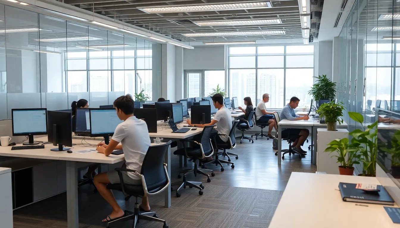 Workers in Tokyo are seen in office settings wearing shorts as part of a new initiative to promote comfort and reduce energy consumption during the hot summer months.