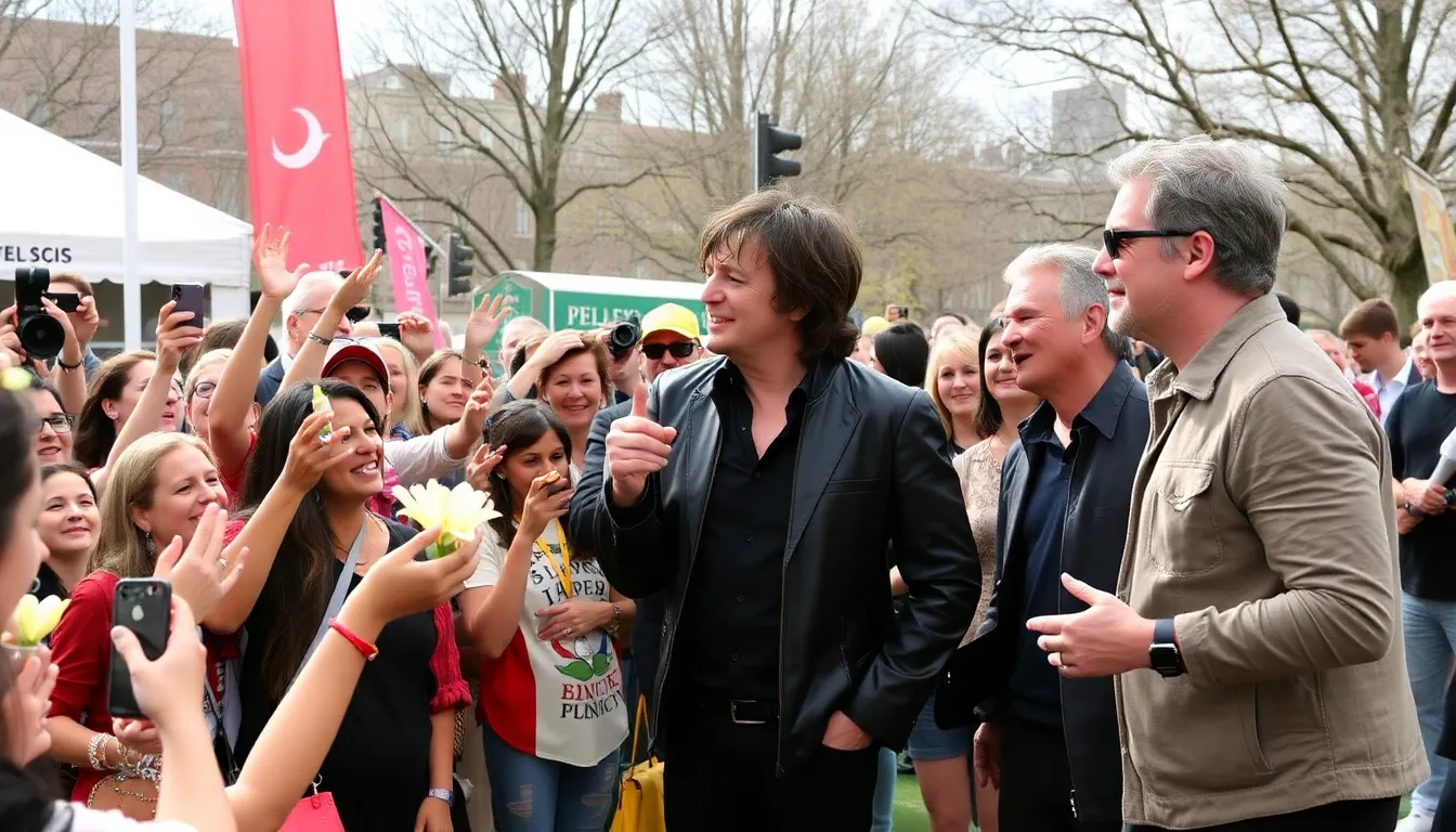 A vibrant crowd enjoying a live U2 performance, showcasing the band's connection with fans through their new music