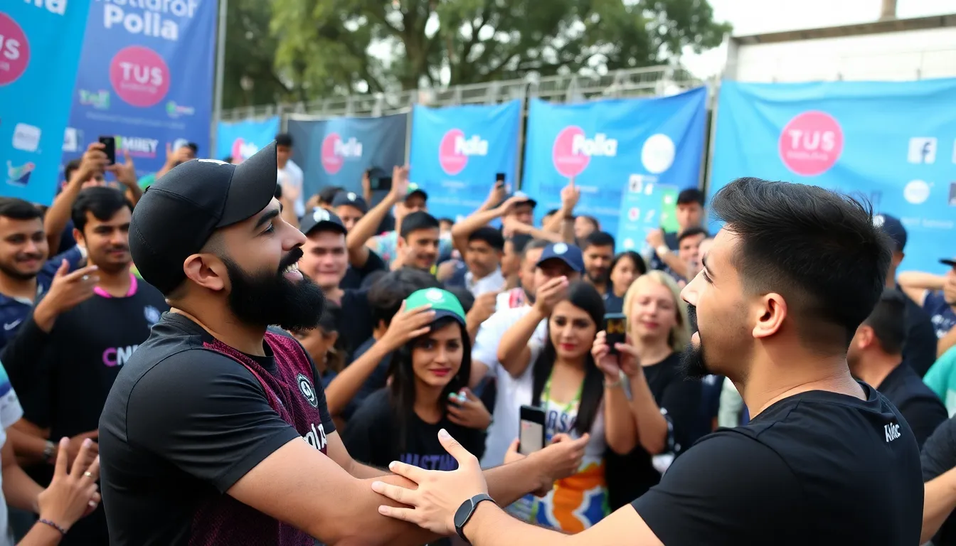 Iconic cricket figures like Sachin Tendulkar and Brian Lara addressing social justice issues at a grassroots development event