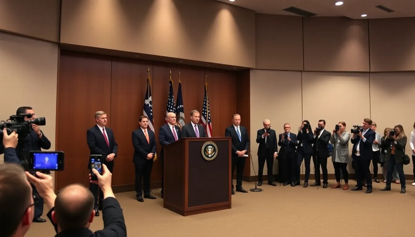 Federal officials announce allegations against NewYorkPresbyterian Hospital for engaging in practices that allegedly inflated healthcare costs during a press conference in New York City.