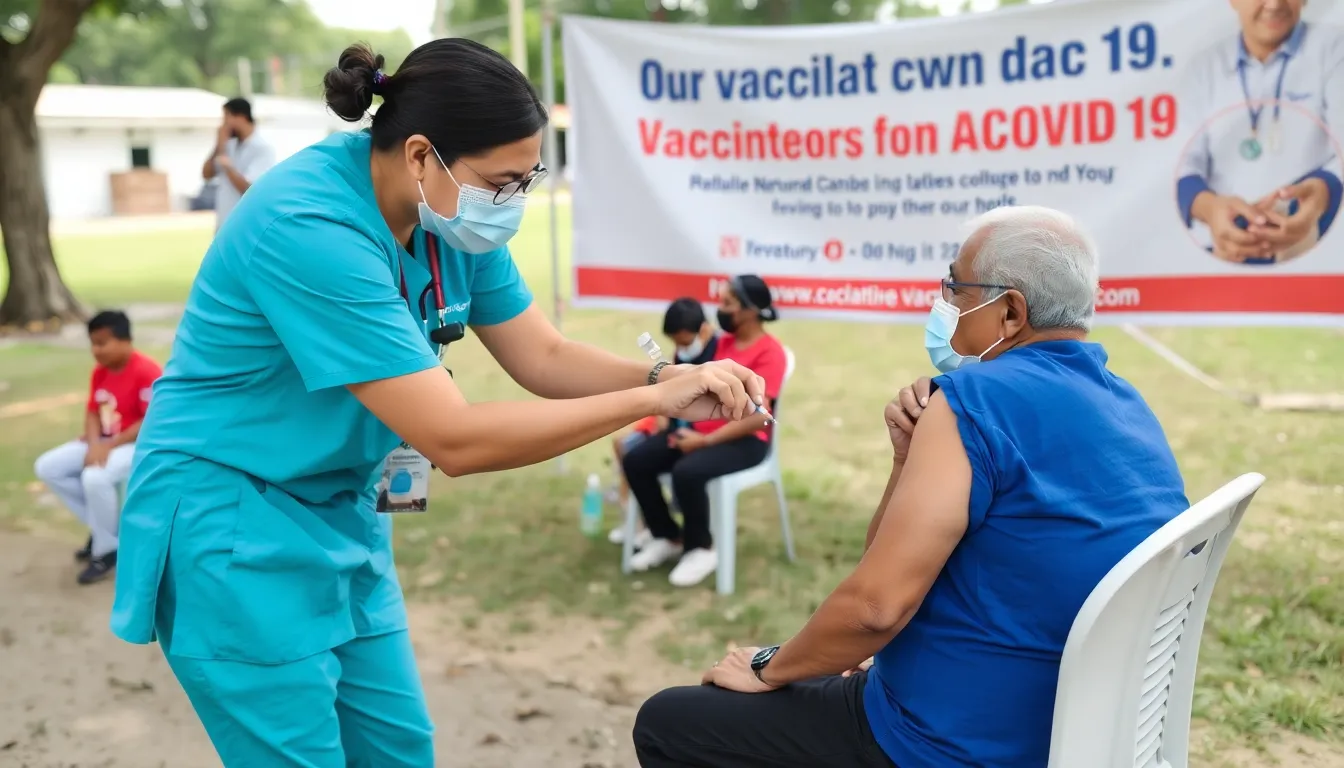 An infographic illustrating the timeline of COVID19 vaccine development, highlighting key milestones in research and authorization