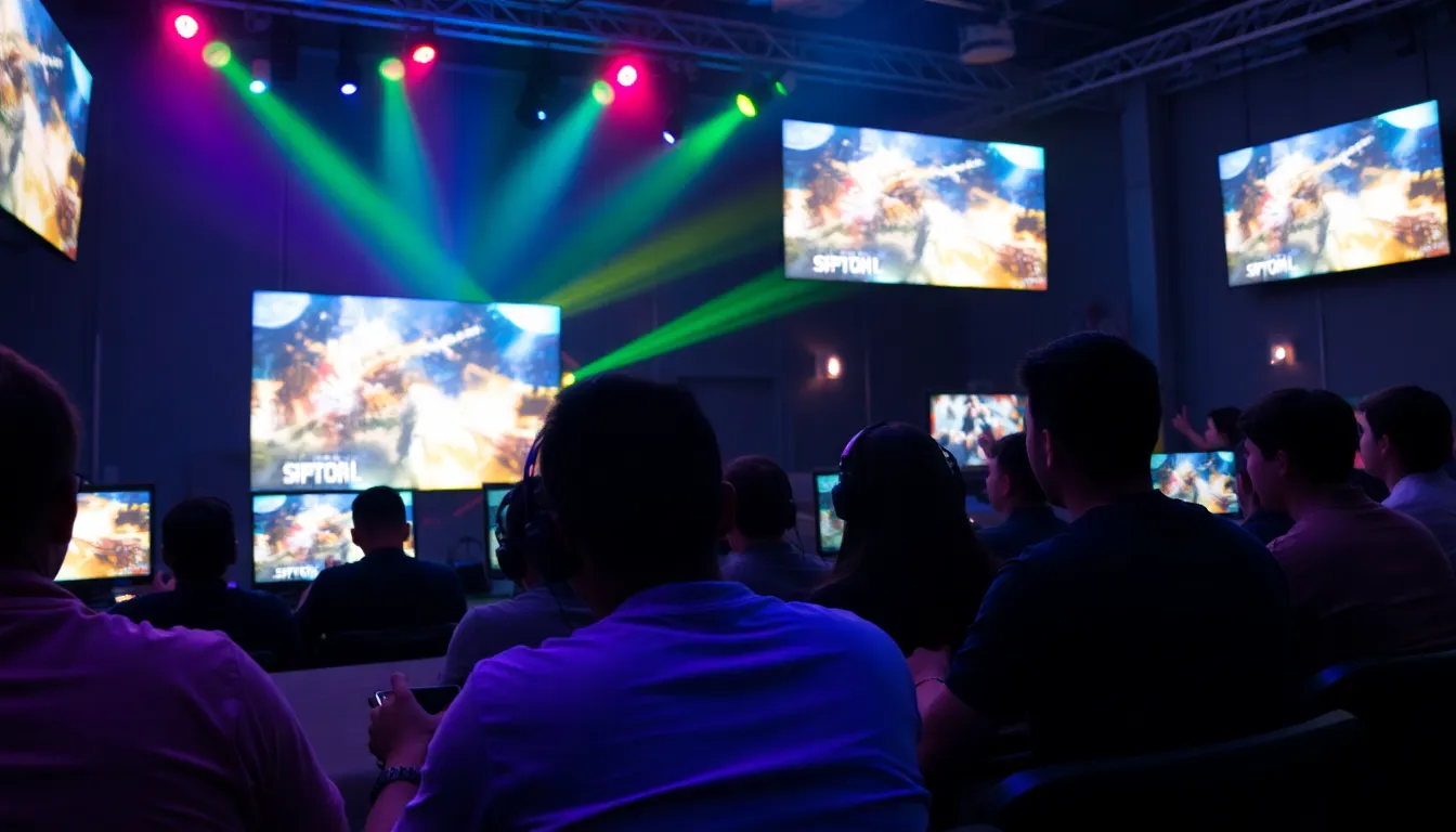 A diverse group of gamers gathered around their computers, eagerly discussing the latest enhancements in CounterStrike 2