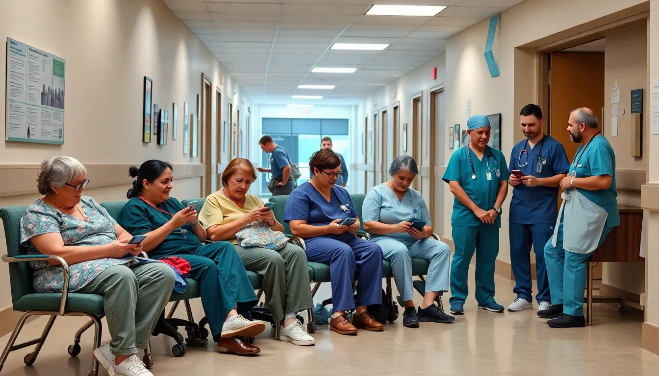Protesters holding signs that highlight the frustrations of healthcare workers during a demonstration for improved working conditions