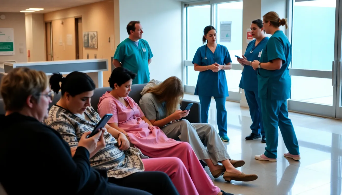 An empty hospital waiting room reflecting the impact of the upcoming doctors' strike on patient care and access to services