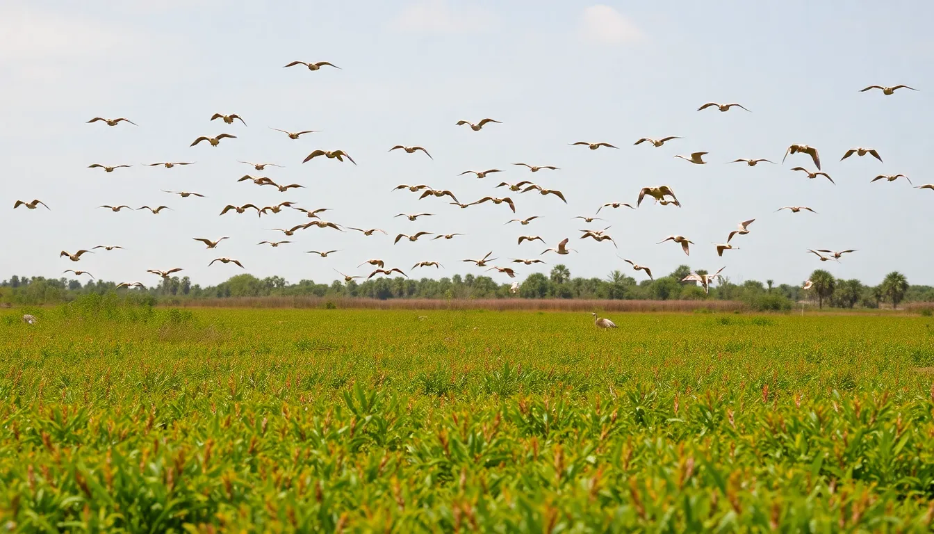 Local residents enjoying a day of birdwatching, highlighting the recreational opportunities created by the restoration of the wetland area